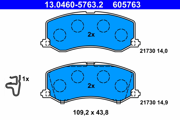 Remblokset ATE 13.0460-5763.2