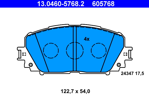 ATE Remblokset 13.0460-5768.2