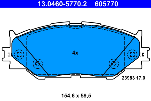 ATE Remblokset 13.0460-5770.2