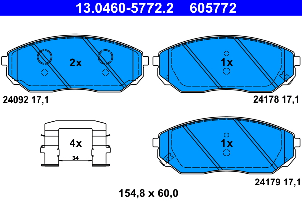 ATE Remblokset 13.0460-5772.2