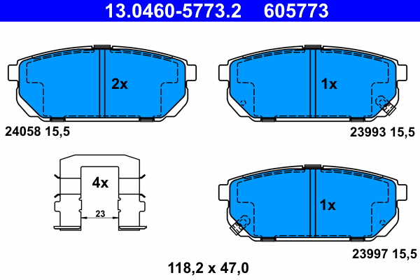 ATE Remblokset 13.0460-5773.2