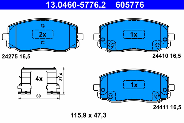 ATE Remblokset 13.0460-5776.2