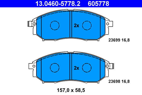 ATE Remblokset 13.0460-5778.2