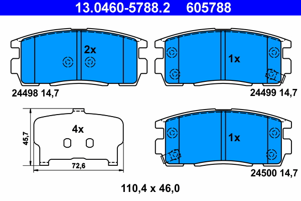 ATE Remblokset 13.0460-5788.2