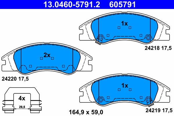 ATE Remblokset 13.0460-5791.2