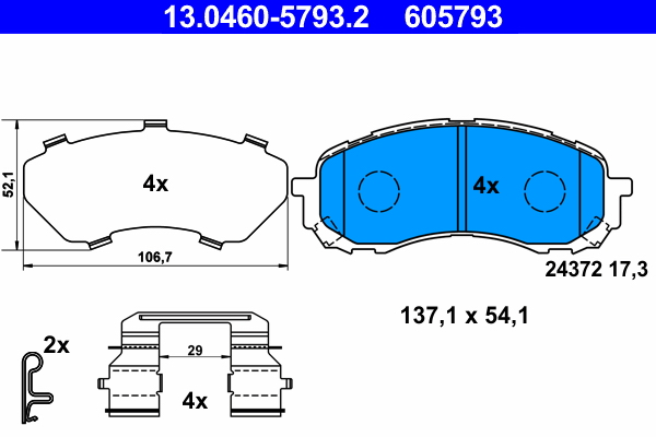 ATE Remblokset 13.0460-5793.2