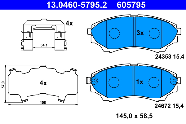 Remblokset ATE 13.0460-5795.2