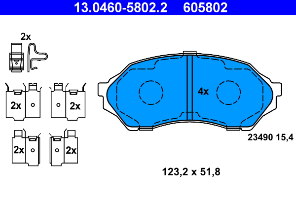 ATE Remblokset 13.0460-5802.2