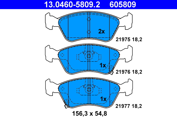 ATE Remblokset 13.0460-5809.2