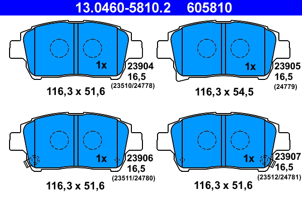 ATE Remblokset 13.0460-5810.2