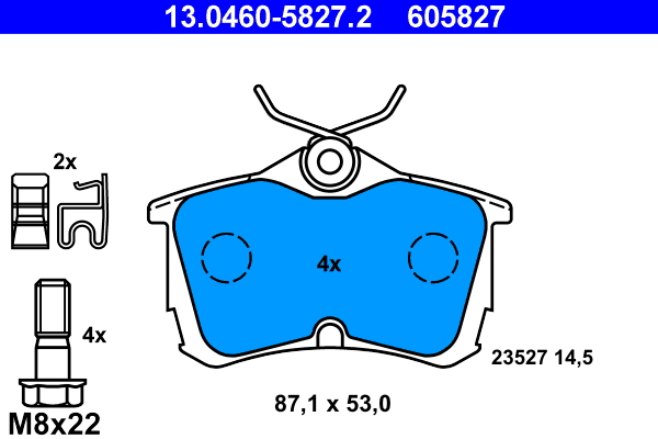 Remblokset ATE 13.0460-5827.2