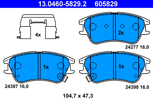 ATE Remblokset 13.0460-5829.2