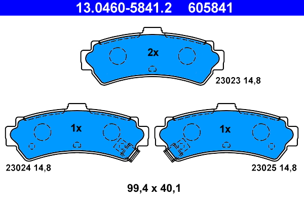 ATE Remblokset 13.0460-5841.2