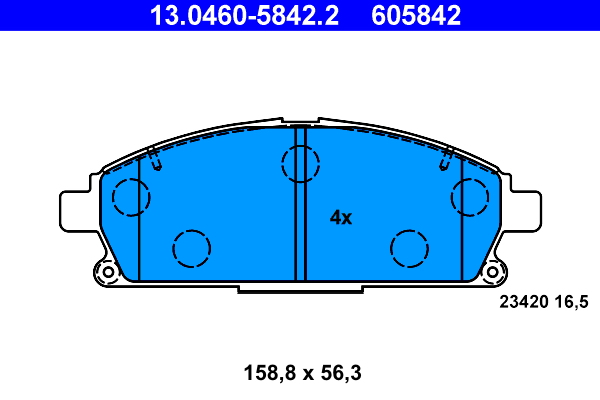 ATE Remblokset 13.0460-5842.2