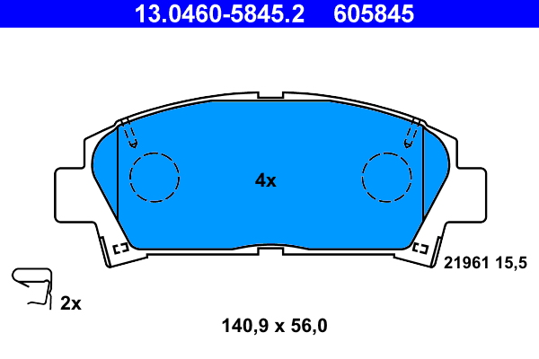 ATE Remblokset 13.0460-5845.2