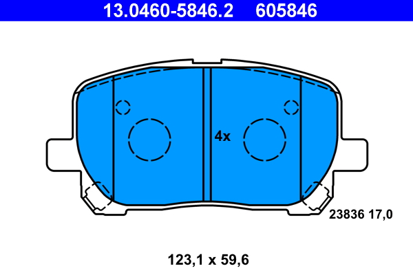 Remblokset ATE 13.0460-5846.2