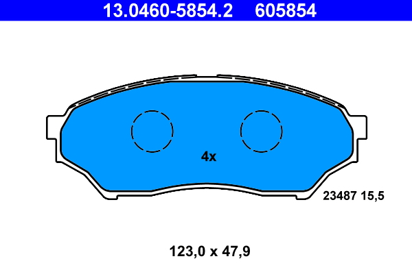 Remblokset ATE 13.0460-5854.2