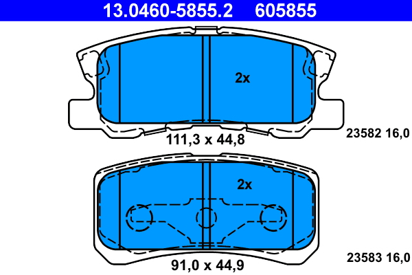 ATE Remblokset 13.0460-5855.2