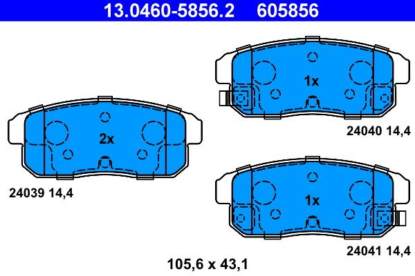 Remblokset ATE 13.0460-5856.2