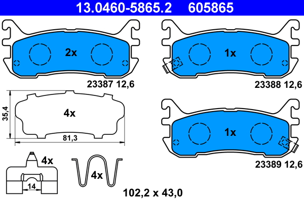 ATE Remblokset 13.0460-5865.2