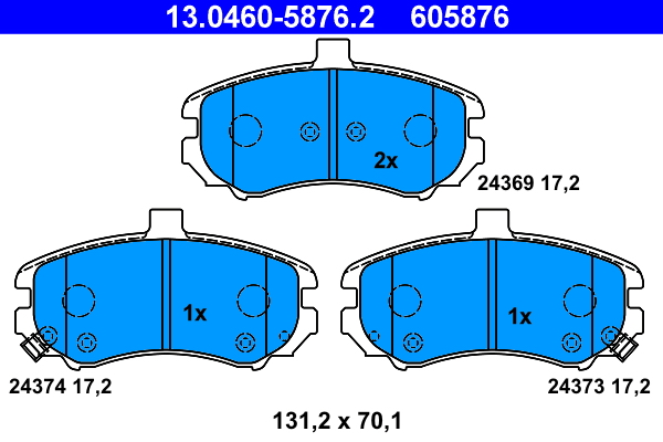 ATE Remblokset 13.0460-5876.2