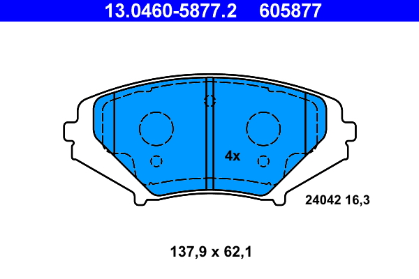 ATE Remblokset 13.0460-5877.2