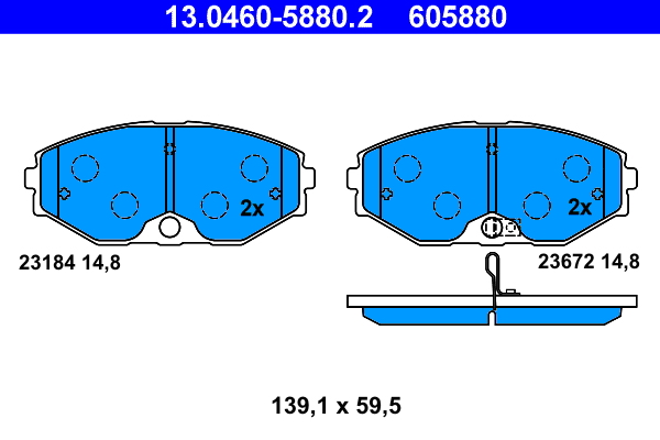 ATE Remblokset 13.0460-5880.2