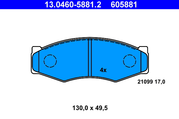 ATE Remblokset 13.0460-5881.2