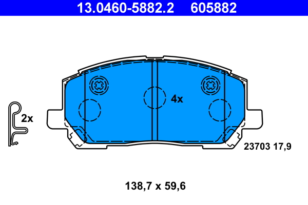 ATE Remblokset 13.0460-5882.2