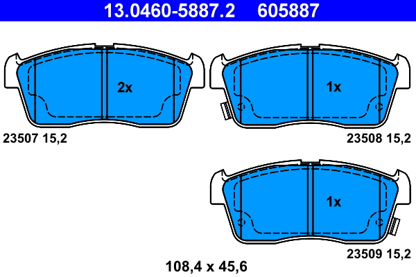 ATE Remblokset 13.0460-5887.2