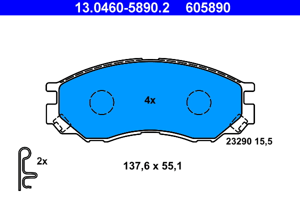 ATE Remblokset 13.0460-5890.2