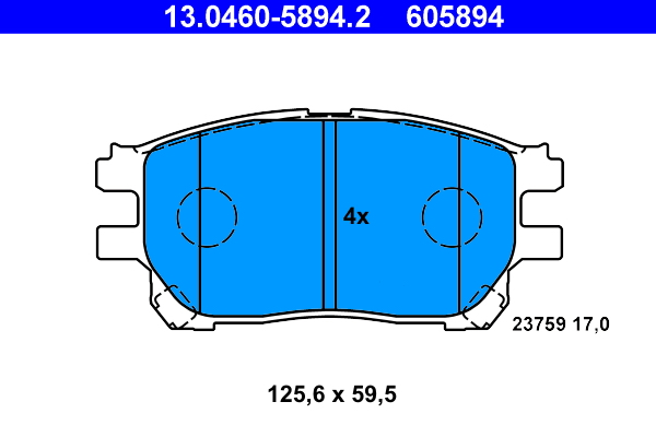 ATE Remblokset 13.0460-5894.2