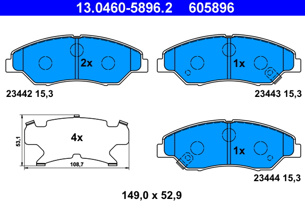 ATE Remblokset 13.0460-5896.2