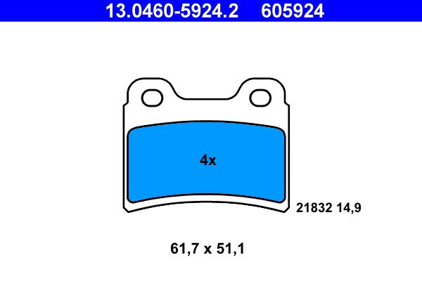 Remblokset ATE 13.0460-5924.2