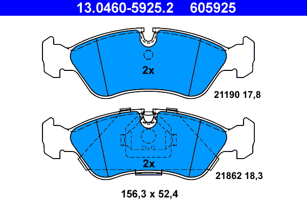 Remblokset ATE 13.0460-5925.2