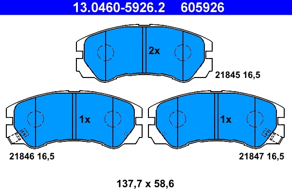 ATE Remblokset 13.0460-5926.2