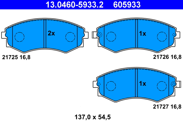 ATE Remblokset 13.0460-5933.2