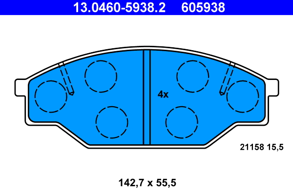 ATE Remblokset 13.0460-5938.2