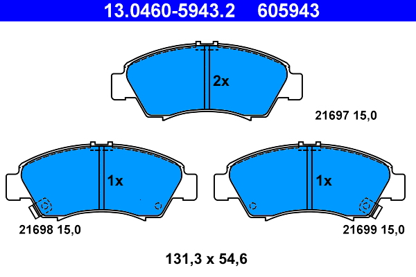 ATE Remblokset 13.0460-5943.2