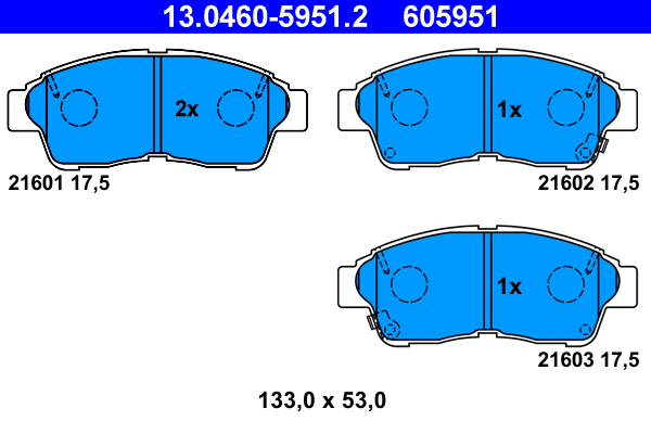 ATE Remblokset 13.0460-5951.2