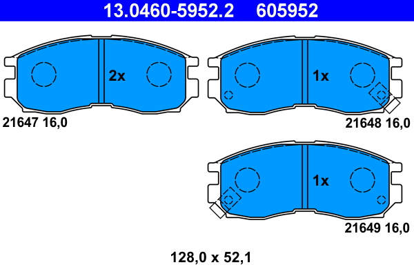 ATE Remblokset 13.0460-5952.2