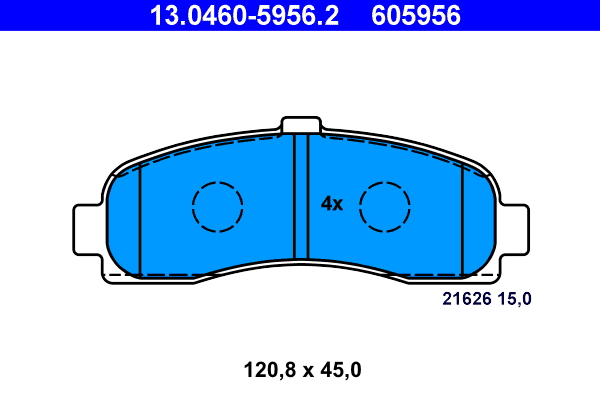 ATE Remblokset 13.0460-5956.2