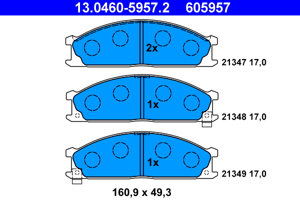 ATE Remblokset 13.0460-5957.2