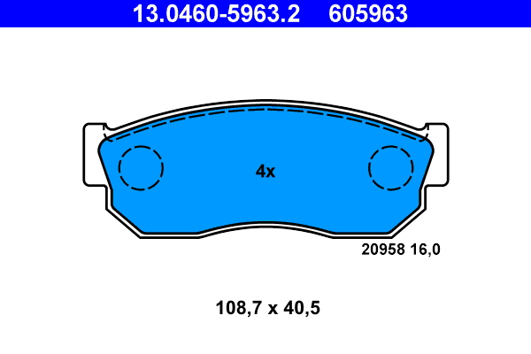 Remblokset ATE 13.0460-5963.2