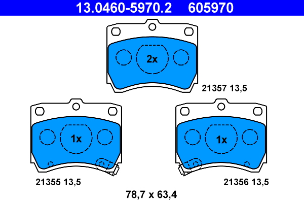 Remblokset ATE 13.0460-5970.2