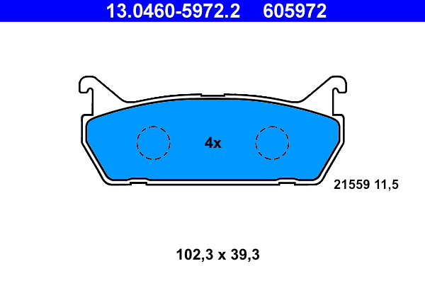 Remblokset ATE 13.0460-5972.2