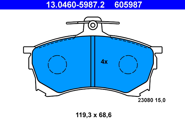 ATE Remblokset 13.0460-5987.2