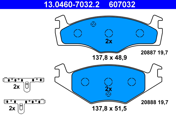 ATE Remblokset 13.0460-7032.2