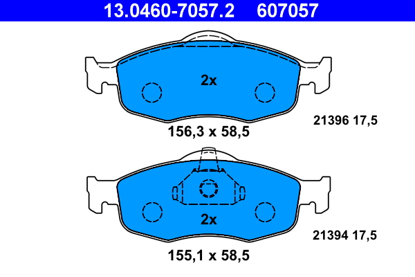 ATE Remblokset 13.0460-7057.2