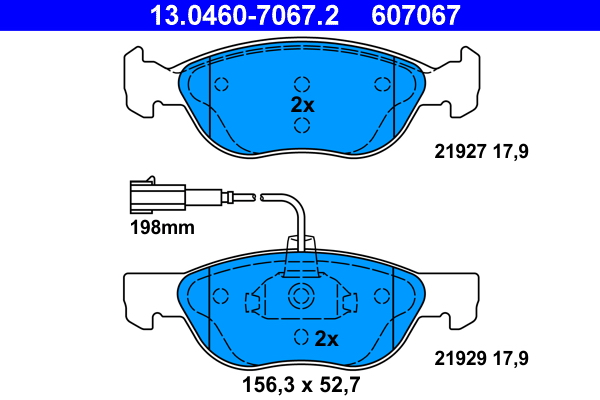 ATE Remblokset 13.0460-7067.2